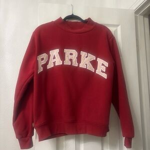 Red Parke Women's Sweater Valentine’s Day mockneck sweater. Read comments!!!!!!